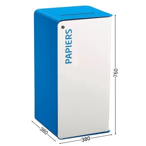 Poubelle de tri sélectif 75L ECOPOST RSE | recyclage professionnel