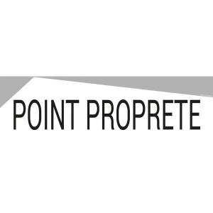 Bandeau Point Propreté recto/verso | Signalétique nettoyage PVC