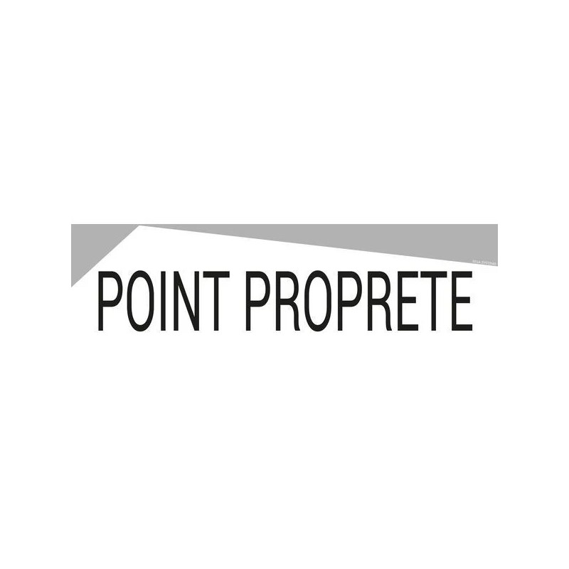 Bandeau Point Propreté recto/verso | Signalétique nettoyage PVC
