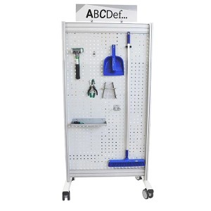 Panneau perforé mobile 5S NETPOST 700 | Rangement outils industriel