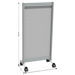 Panneau perforé mobile 5S NETPOST 700 | Rangement outils industriel