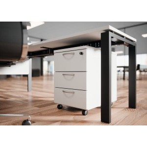 Caisson mobile 3 tiroirs | Rangement bureau sécurisé