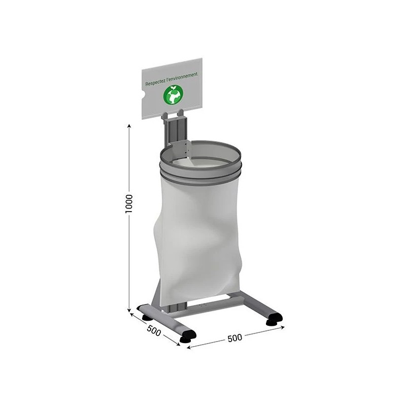 Poste tri sélectif 5S ECOPOST 100 | Station recyclage compacte