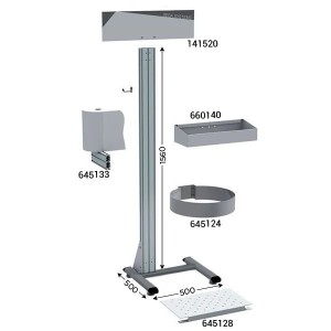 Panneau 5S NETPOST 300 | Point propreté avec ombres à outils