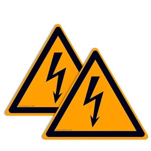 Pictogramme Électricité W012 | Signalisation sol EN ISO 7010