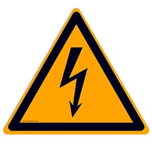Pictogramme Électricité W012 | Signalisation sol EN ISO 7010