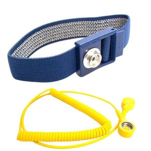 Bracelet ESD avec câble spiralé | Protection antistatique CEI