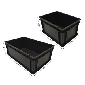 Bac plastique ESD gerbable | Conteneur antistatique industriel