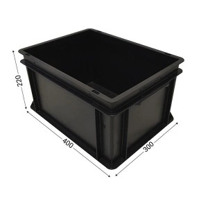 Bac plastique ESD gerbable | Conteneur antistatique industriel