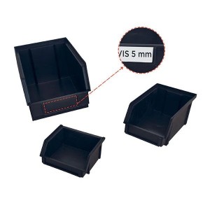 Bac à bec ESD plastique | Rangement antistatique industriel