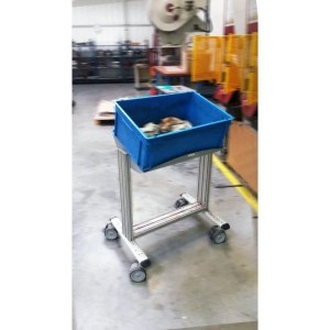 Desserte mobile LEANPOST 100 | Poste de travail industriel 50 kg