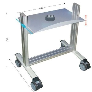 Desserte mobile LEANPOST 100 | Poste de travail industriel 50 kg