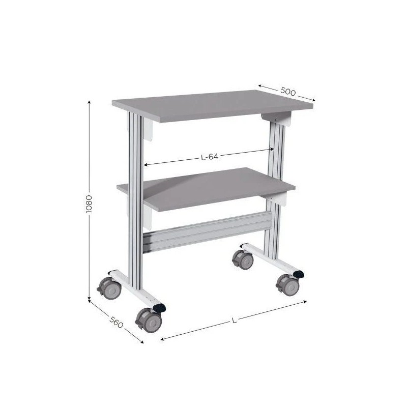 Desserte picking industrielle | Chariot atelier 100 kg