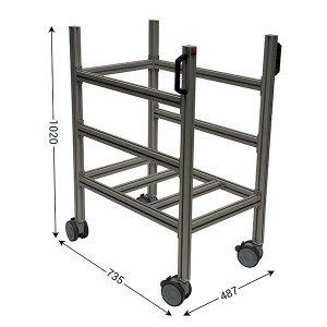 Chariot porte-carton LEANDYNAMIC 300 | Transport industriel 100 kg