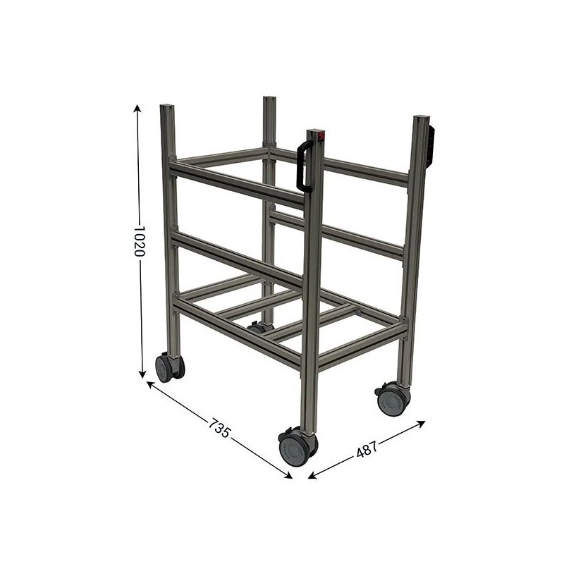 Chariot porte-carton LEANDYNAMIC 300 | Transport industriel 100 kg