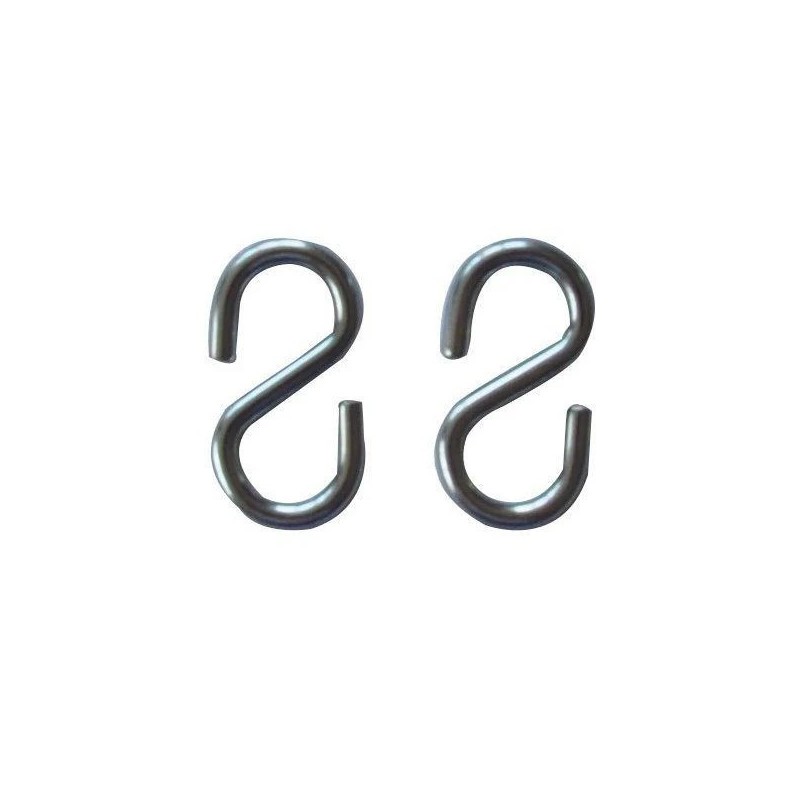 Crochets en S acier galvanisé – Lot de 50 crochets pour affichage aérien