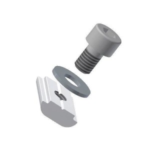 Fixation profil aluminium M5 avec lardon et rondelle – Lot de 10 vis pour profil rainuré