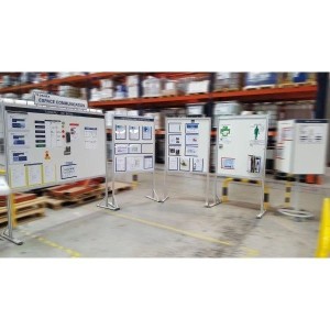 Tableau d’affichage modulable industriel | Communication visuelle professionnelle