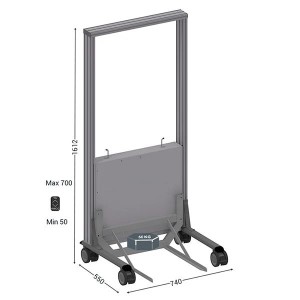 Desserte porte-bacs LEANPOST 400 ERGO | Niveau constant ergonomique