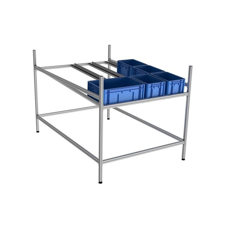 Rayonnage dynamique FIFO LEANDYNAMIC 500 | Stockage gravitaire