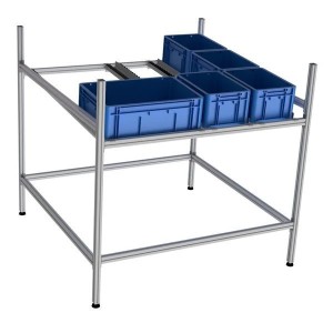 Rayonnage dynamique FIFO LEANDYNAMIC 500 | Stockage gravitaire