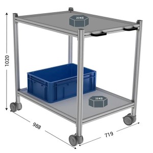 Convoyeur gravitaire LEANDYNAMIC 100B | Convoyeur picking incliné