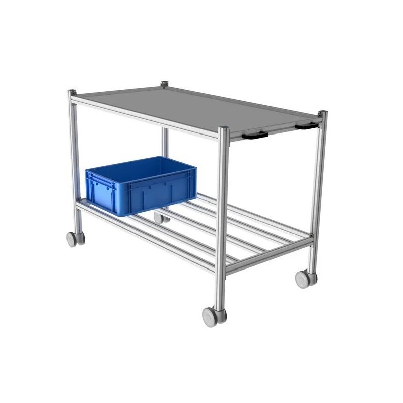 Chariot de manutention LEANDYNAMIC 200D | Chariot industriel 2 niveaux 100 kg