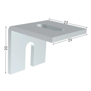 Équerres de fixation en acier | Lot de 4