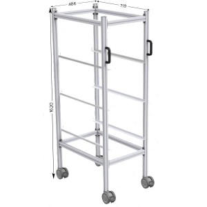 Chariot mobile porte-bacs LEANDYNAMIC 700