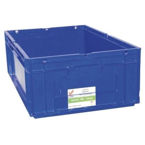Adaptateur transparent pour carte sur bac KLT support Kanban