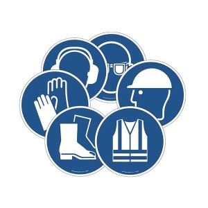 Pictogramme chaussure sécurité M008 EN ISO 7010 sol antidérapant