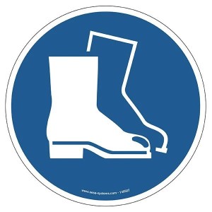 Pictogramme chaussure sécurité M008 EN ISO 7010 sol antidérapant