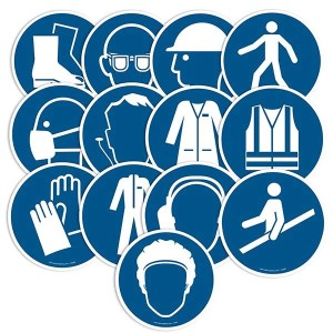 Pictogramme chaussure sécurité M008 EN ISO 7010 sol antidérapant