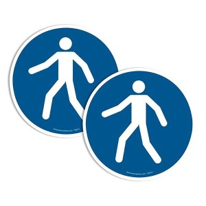 Pictogramme passage piéton M024 EN ISO 7010 marquage sol sécurité