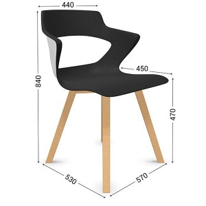 Chaise de réunion PREMIUM | Design élégant et confortable