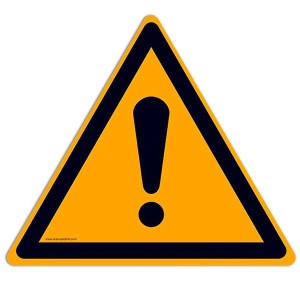 Pictogramme danger W001 EN ISO 7010 marquage sol sécurité