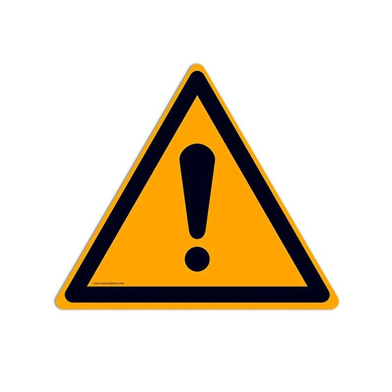 Pictogramme danger W001 EN ISO 7010 marquage sol sécurité