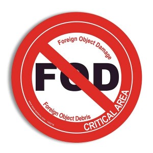 Pictogrammes FOD Foreign Object Damage | Marquage au sol industriel