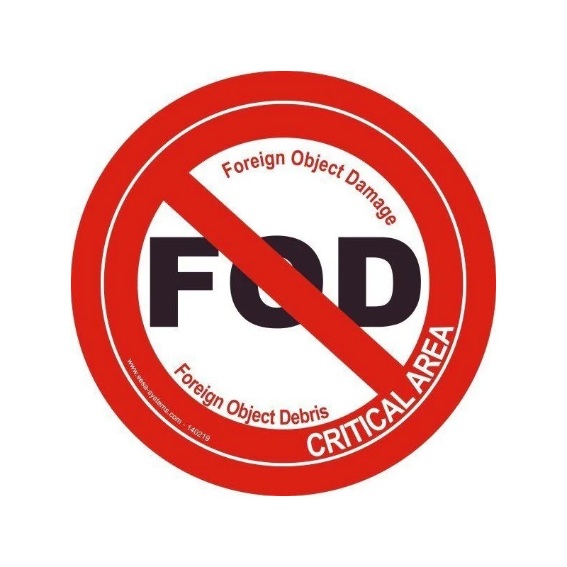 Pictogrammes FOD Foreign Object Damage | Marquage au sol industriel