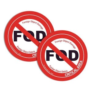 Pictogrammes FOD Foreign Object Damage | Marquage au sol industriel