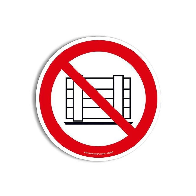 Pictogrammes Stockage interdit P023 | Marquage au sol EN ISO 7010