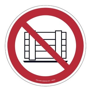 Pictogrammes Stockage interdit P023 | Marquage au sol EN ISO 7010