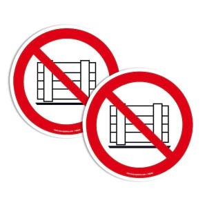 Pictogrammes Stockage interdit P023 | Marquage au sol EN ISO 7010