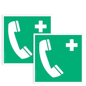 Pictogramme Téléphone d’urgence E004 – Signalisation sécurité sol EN ISO 7010