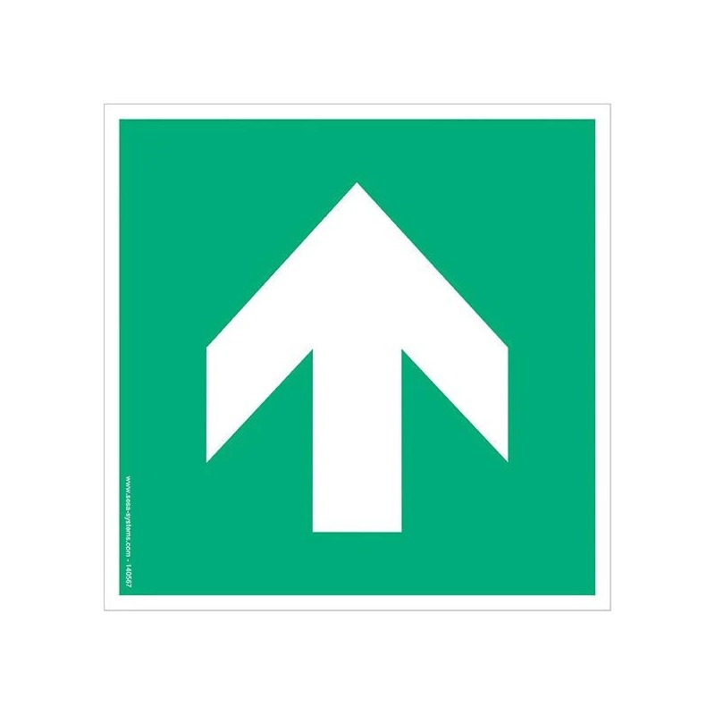 Pictogramme Flèche A090 – Marquage au sol industriel EN ISO 7010 antidérapant
