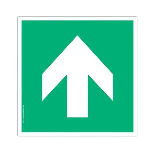 Pictogramme Flèche A090 – Marquage au sol industriel EN ISO 7010 antidérapant