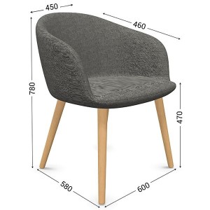 Chaise de réunion CONFORT | Design élégant et ergonomique