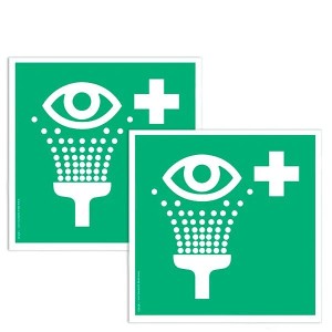 Pictogramme Rinçage des Yeux E011 – Signalisation sécurité EN ISO 7010