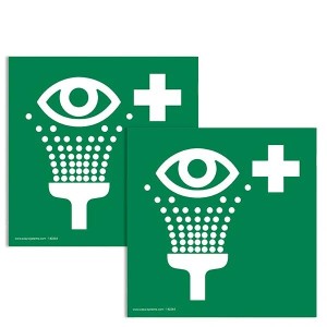 Pictogramme Rinçage des Yeux E011 – Signalisation sécurité EN ISO 7010