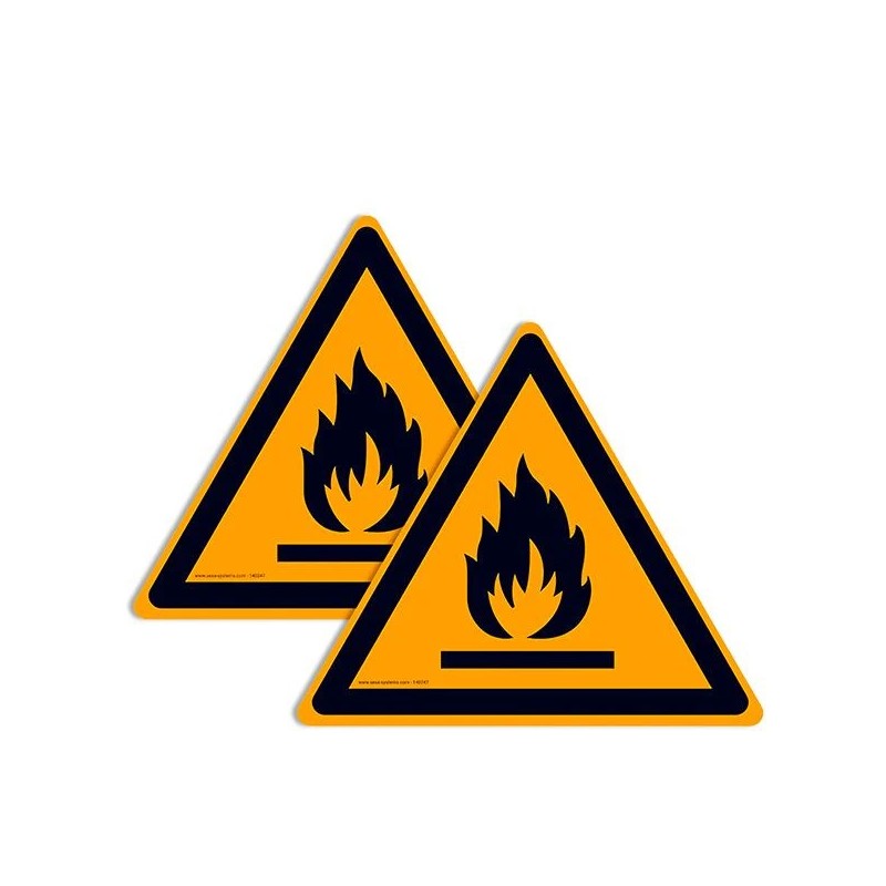 Pictogramme Matières Inflammables W021 – Signalisation incendie EN ISO 7010